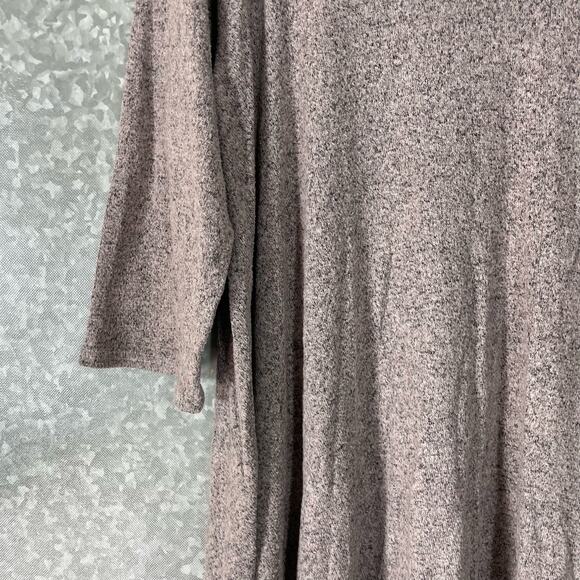 Green Envelope Women's Plus Size Pink Marled Comfy Knit Top - Size 1X - Cozycore - Picture 3 of 6